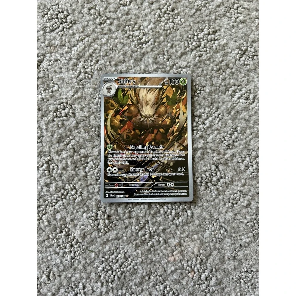 Shiftry 163/162 Pokemon SV05: Temporal Forces Holo Illustration Rare NM